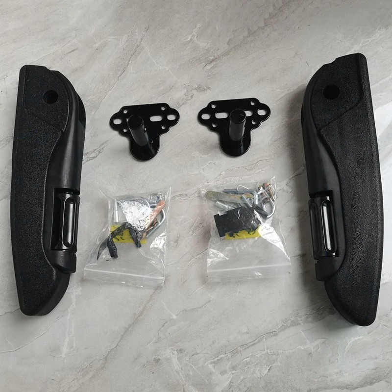 NCSMT 1Pair Universal Seat Armrest Adjustable Arm Rest Handles Handheld Frame for Motorhome Car RV Truck Van Commercial Bus