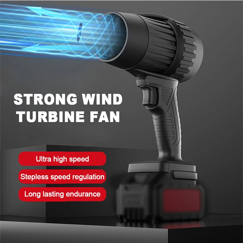 

Turbo Fan Violent Leaf Blowing Water Blowing High Power Hair Dryer Mini Turbo Jet Fan Handheld Duct Fan Blower for Makita Batter