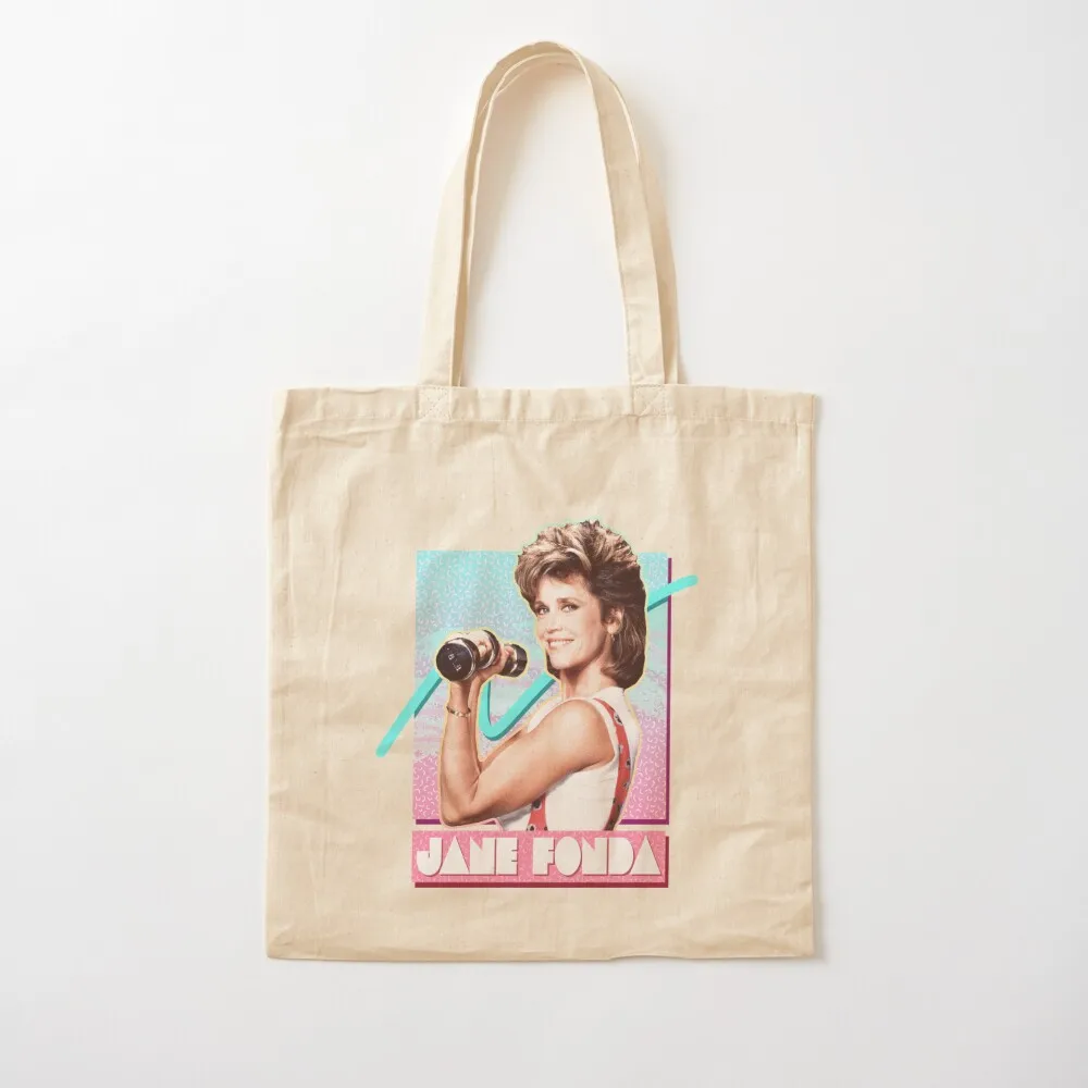 

Jane Fonda // Fitness 80s Tote Bag tote bag men Big bag Women's shopper Canvas Tote