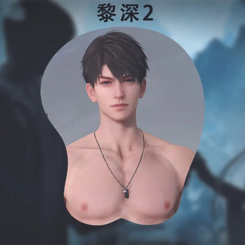 جديد الحب والمساحة العميقة Caleb Xavier الكرتون ثلاثية الأبعاد لينة هلام السيليكا ماوس الوسادة المعصم الراحة لوحة المفاتيح تأثيري سطح المكتب Playmat الهدايا