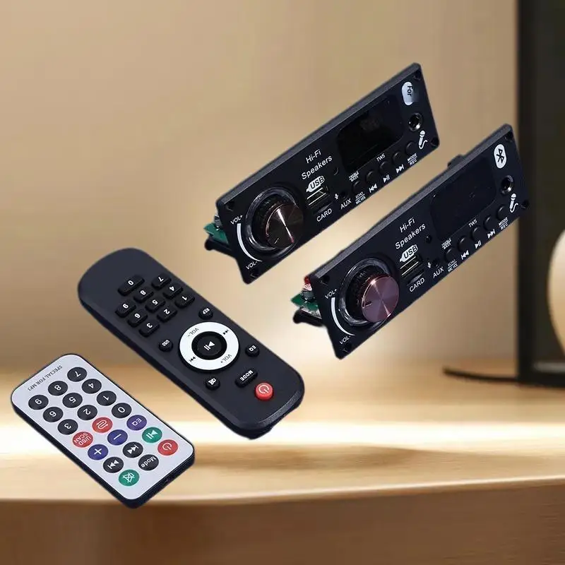 DC 12V MP3 BT Decoding Board Car Audio Mp3 Decoder Bt 5.3 Without Amplifier USB TF FM Radio Module Color Screen MP3 Player