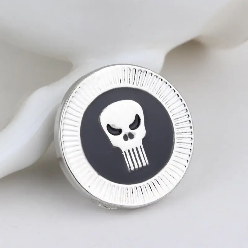 بروش معاقب فيلم شارة الجمجمة ، دبوس طية صدر ، دبوس المينا ، اكسسوارات الحقيبة ، مجوهرات حقيبة الظهر