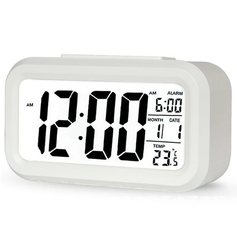 LED Digital Alarm Clock Backlight Data Time Calendar Desktop Clocks Multifunction Electronic Backlight Table Clock