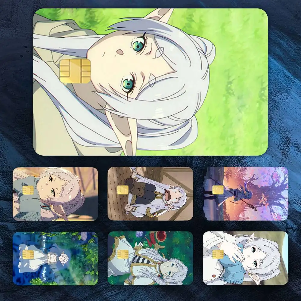 

S Sousou no F Frieren Frieren Credit Card HD Stickers Easy to replace, change card style anytime as you like