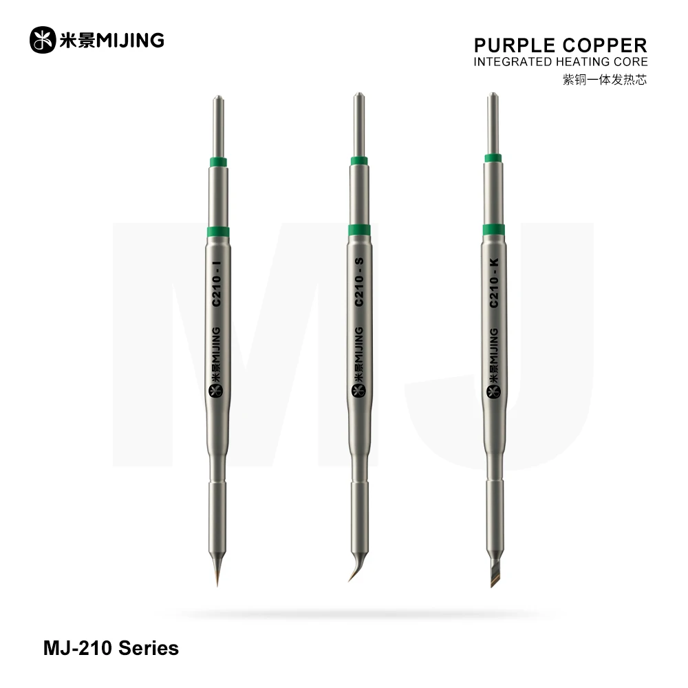 Mijing C210 Series Integrated Soldering Iron Tips and Heating Core Efficient Heat Conduction Temperature Recovery Hand Tools Set