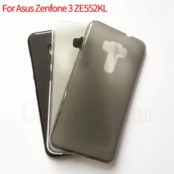 Matowy miękki futerał TPU do Asus ZenFone 3 ZE552KL ZE520KL 5.2 5.5 cala Deluxe ZS570KL silikonowy Ultra cienki Slim tylna okładka