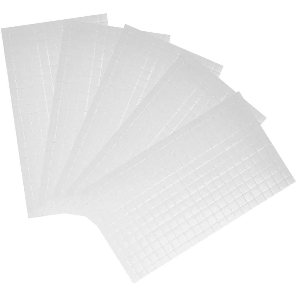 5 Sheets Foam Square Stand Squares Dots Mounts Adhesive Tape White Out Clear Duct for Crafts Double Sided Dual Office