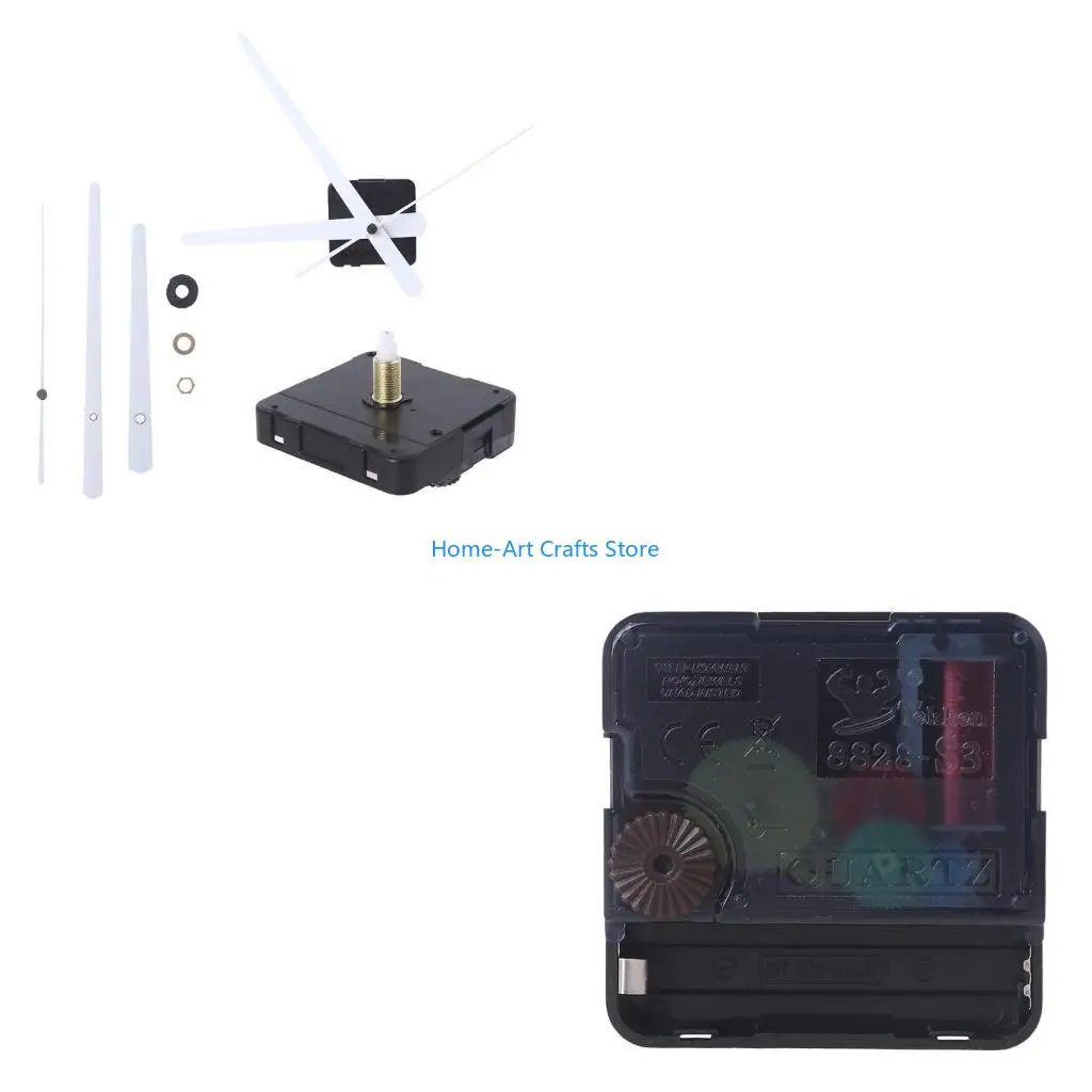 Y3NA DIY Wall Clock Movement Mechanism Hands Battery Operated Repair Parts