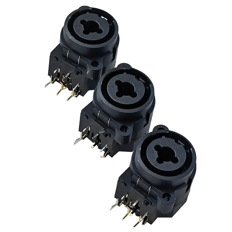 7/10/11pin Dual XLR Jack+6.35mm Female Socket Set XLR Microphone Jack 7pin 10pin 11pin Seat Audio Socket Panel Mounted Type