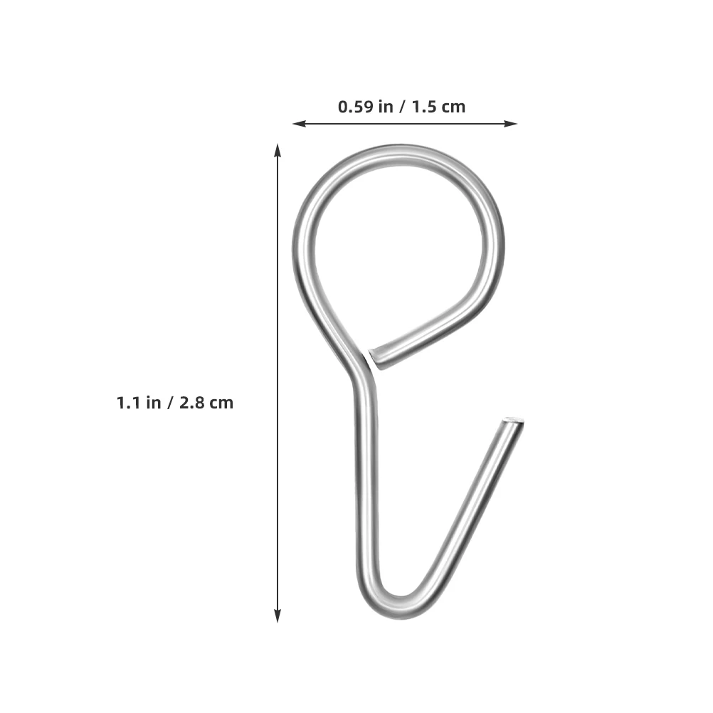 

100pcs Metal S Car Seat Cover Installation Hooks Steel Clips Fixing Hanger for Seat Mat Headrest Cover Automotive for Cars