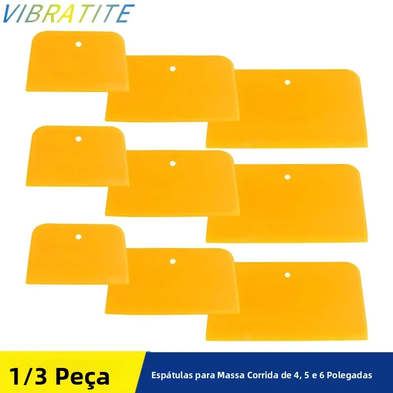 Espátulas para Massa Automotiva, Espátulas Reutilizáveis de 4, 5 e 6 Polegadas para Aplicação de Massas, Putties, Glazes, Selantes e Tintas
