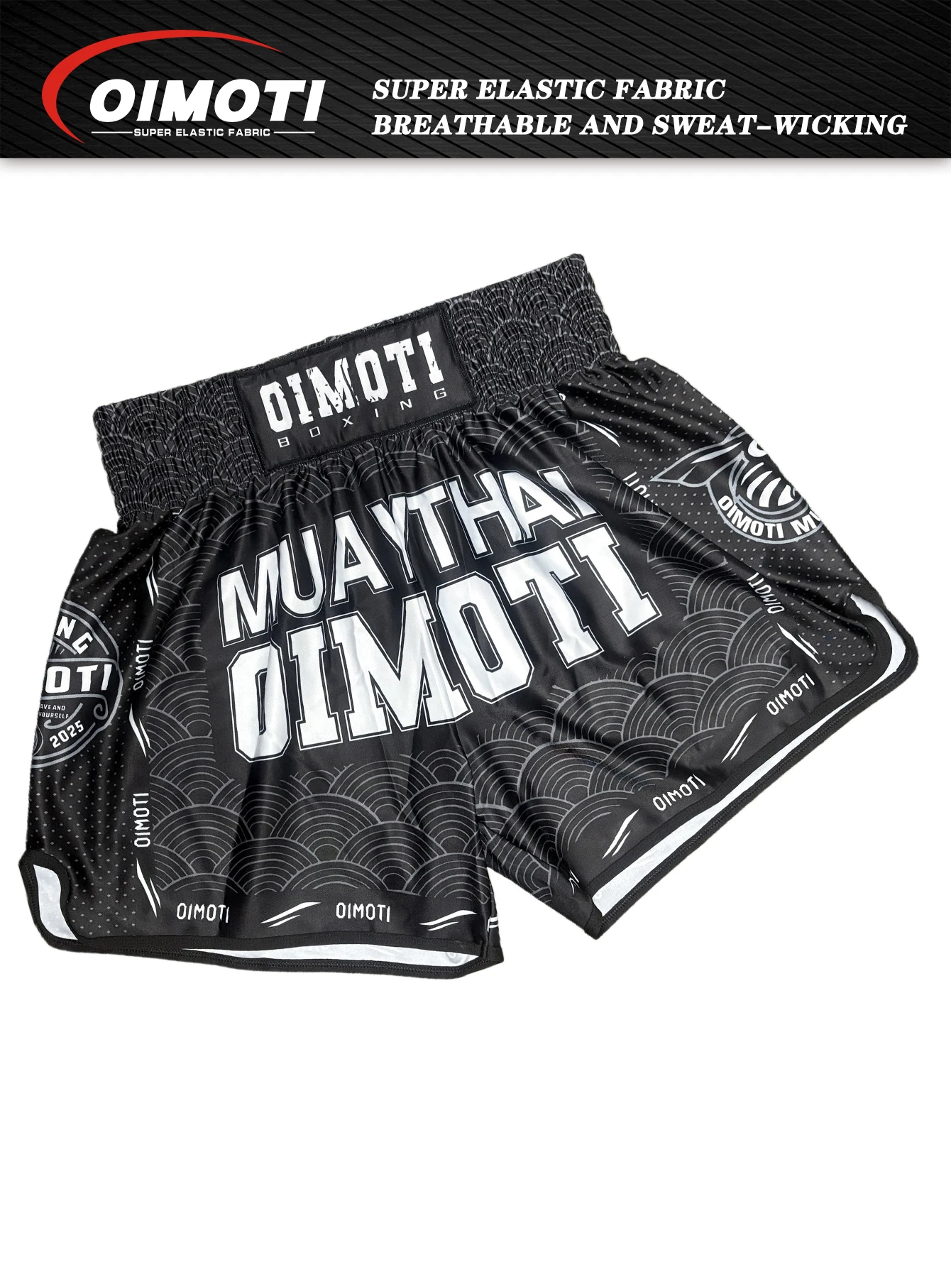 ONE Fitness Quick Dry Elastic Sports Shorts for Men Casual Martial Arts Boxing Wrestling Training Pants
