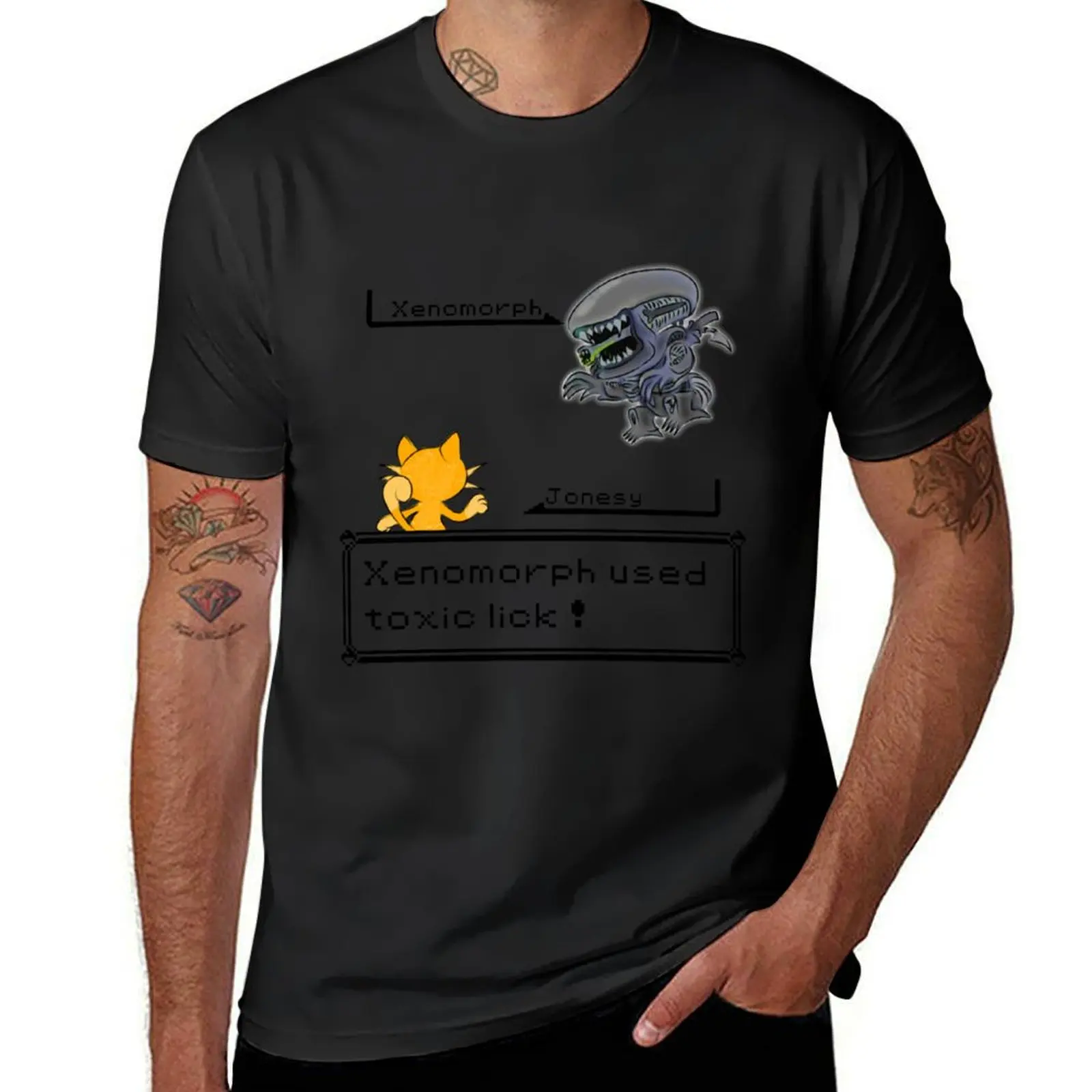 

a wild xenomorph appeard T-Shirt man t shirt fashion shirts cheap stuff funny meme t-shirts mens big and tall t shirts