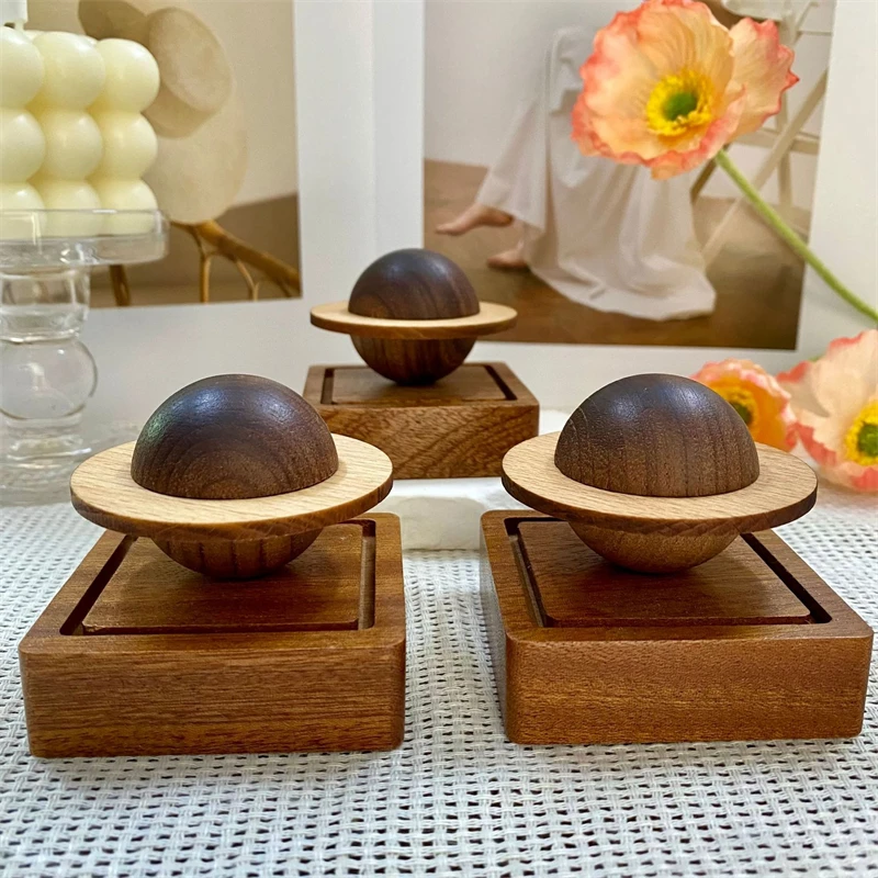 1pcs Difuser Wood Scent No Essential Oil Diffuser Jupiter Shape Home Decoration Fresh Air Present To Friend Dorm Room Essentials view 3