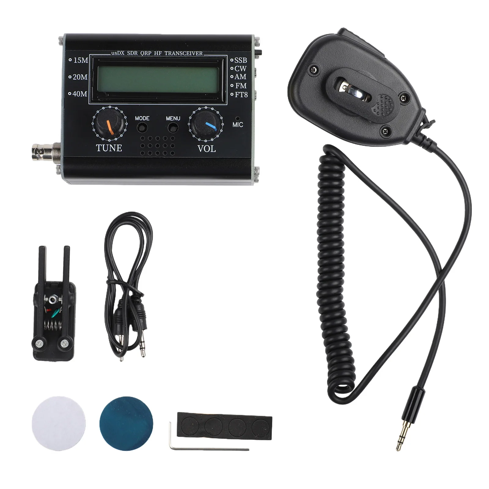 Electronics Multi-band Transmitter 80 X 40 X 100mm All Mode Transceiver Built-in Microphone Compact Size Digital Display