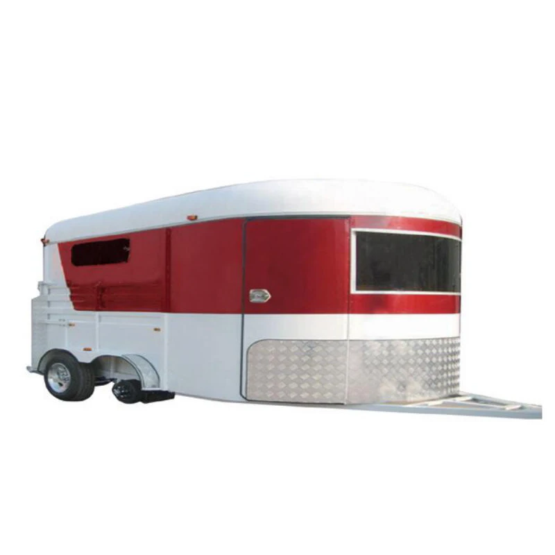 2023 Standard Type 2 Horse Angle Load Trailer with Luxury Living Quarter China manufacturer