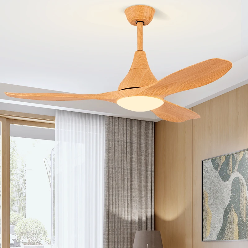 Ventilatore da soffitto da 220 V 48 pollici Ventilatori con luci Telecomando Plafeling Ventilateur de plafon Camera da letto Ventola di raffreddamento Lampada Deckenventilator