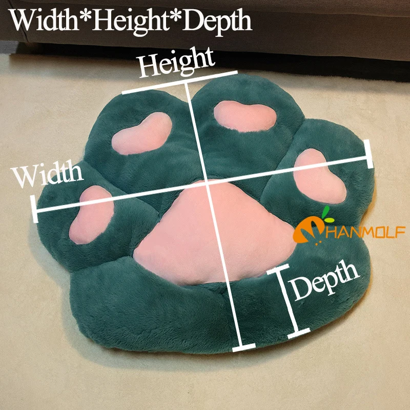 1 pc ins nova pata travesseiro animal assento almofada de pelúcia pequeno sofá piso interior casa cadeira decoração presente inverno animais estimação