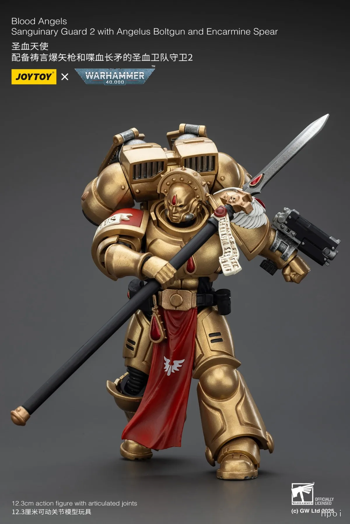 

В наличии JOYTOY Warhammer 40K Blood Angels Sanguinary Guard 2 с пистолетом Inferno и клинком Encarmine, модель фигурки в масштабе 1/18