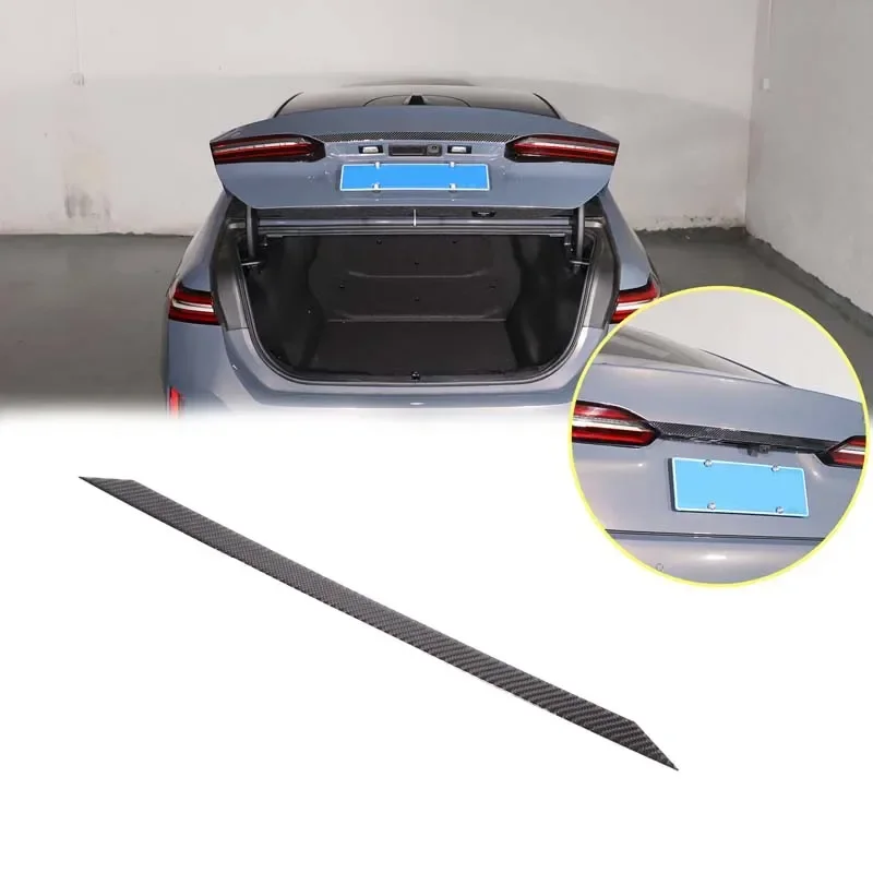 

Tail License Upper Strip For BMW 5 Series i5 G60 G68 2024-2026 Carbon Fiber Tailgate Decorative Sticker Car Accessories Sticker