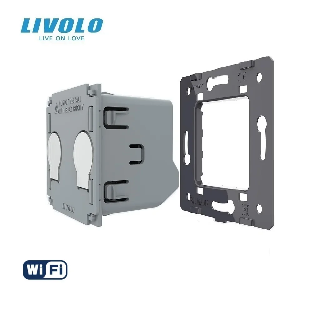 LIVOLO Base Of Smart Wifi Switch,DIY Acessories Buuton,Without Plate&Panel Replacement,Wireles Products Radomly