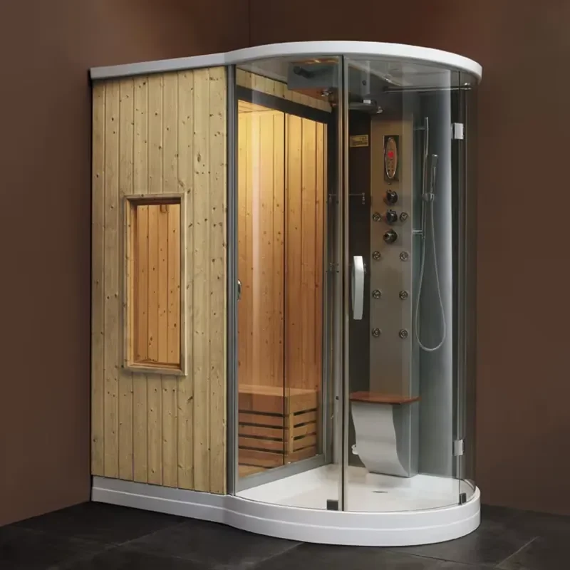 Commercial Grade Steam Shower Glass Enclosure Bathroom Sauna System Shower Room