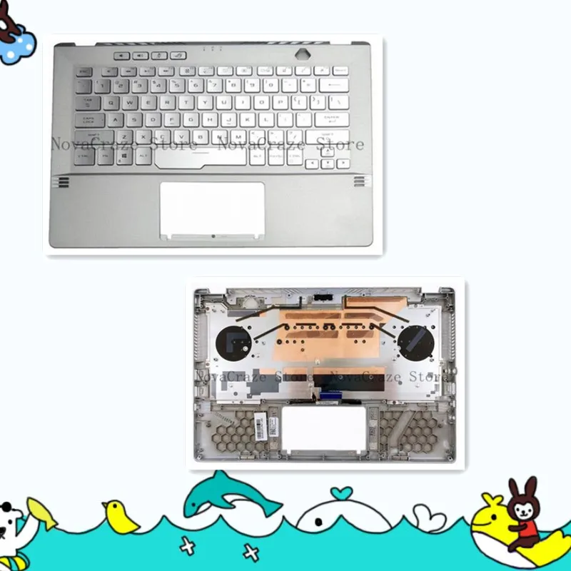 

Новинка для ROG Zephyrus GA401 GA401I GA401U 14 дюймов, упор для рук с клавиатурой с подсветкой