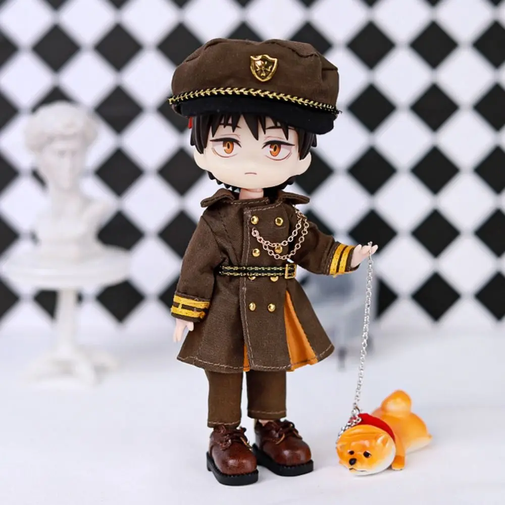 With Belt OB11 Doll Overcoat Beret Decoration 1/12 Doll Uniforms Coats Handmade Dress Up Ob11 Baby Clothes Obitsu1 1 Clothes