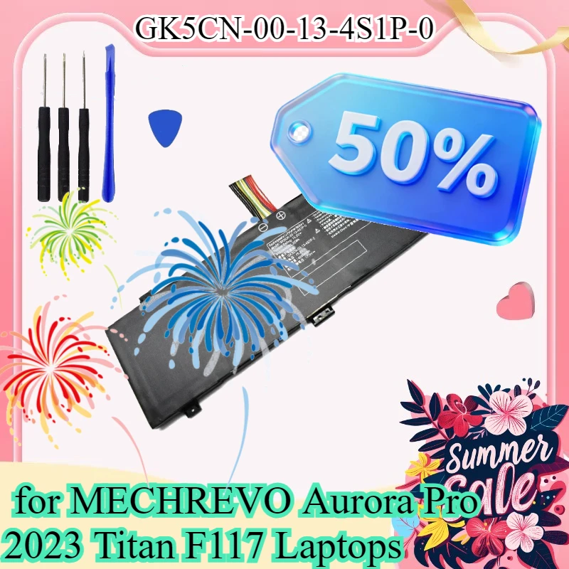GK5CN-00-13-4S1P-0 Laptop Battery for MECHREVO Aurora Pro 2023 Titan F117 Laptops