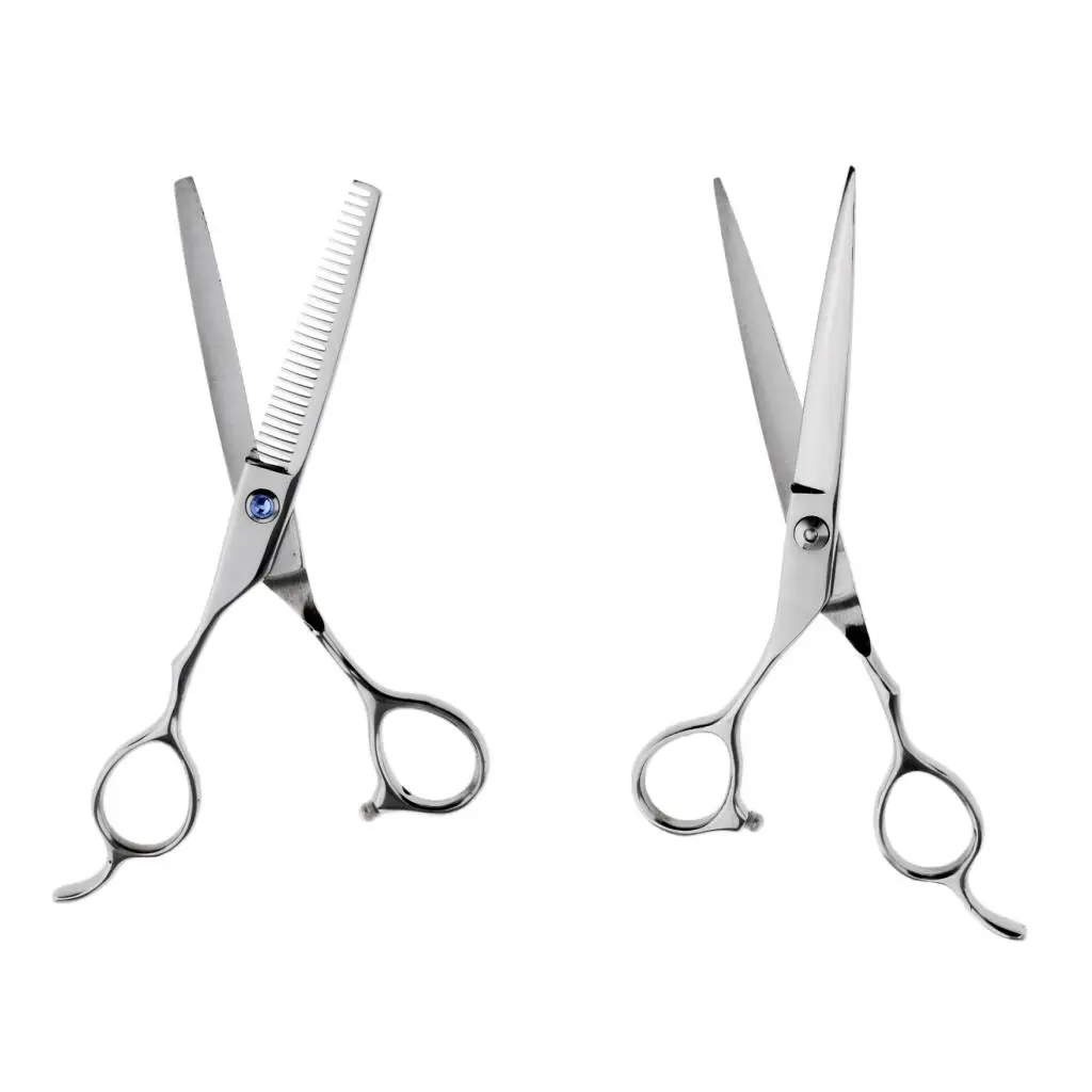 

Professional Hairdressing Scissors Hair Cutting Thinning Barber Shears 6" Stainless Steel