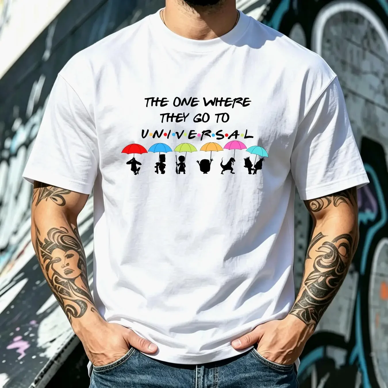 washed T Shirt The One Where They Go To Universal Friends Family Vacation Matching SweaT Studio Group long or short sleeves
