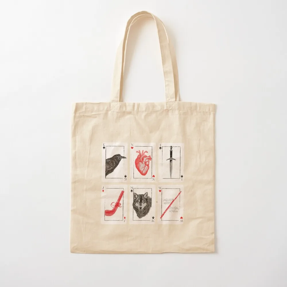 

Six of Crows - Red Tote Bag shopper bag women canvas supermarket folding bag Custom