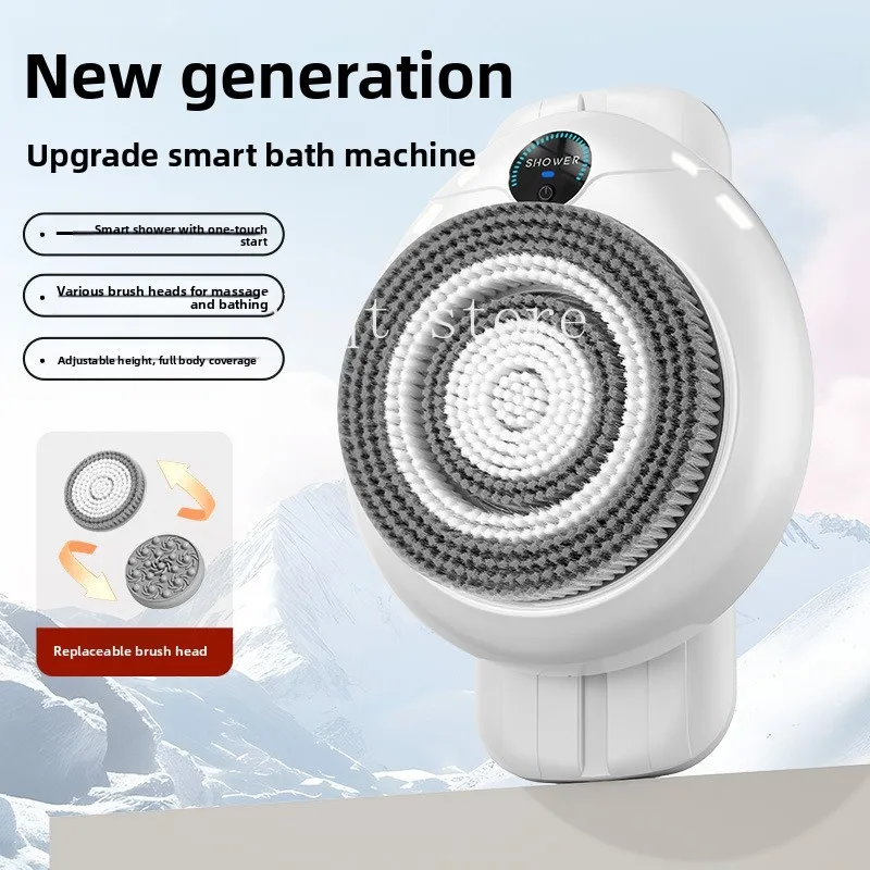 Wall-mounted automatic intelligent bathing machine, movable bath rubbing artifact, multi-functional Amazon source