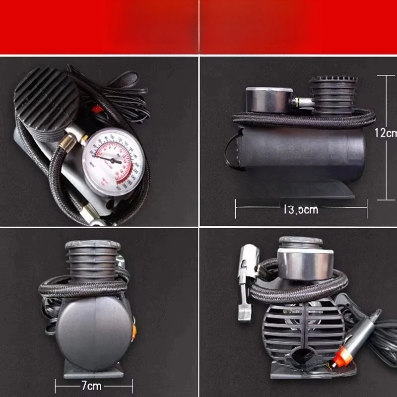 SXLL المحمولة 12 فولت 300 رطل لكل بوصة مربعة ضاغط الهواء للسيارات مضخة هواء الإطارات العالمية للسيارات الكرة الإطارات أداة إصلاح السيارات الملحقات