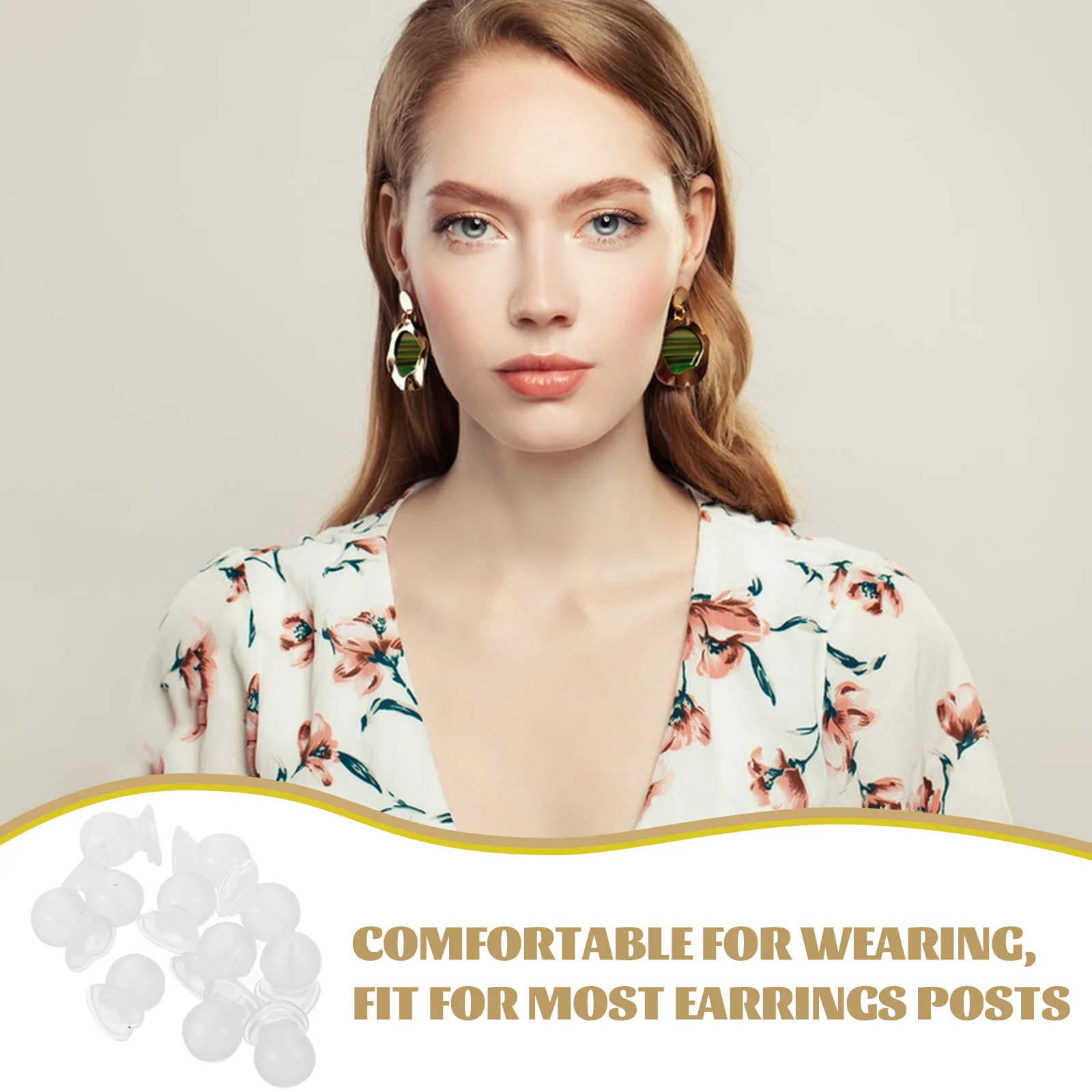 

50pcs Silicone Lifters Replacement Secure Plugs Rubber Stopper For Studs Women Diy Jewelry Accessories Simple Style Locking