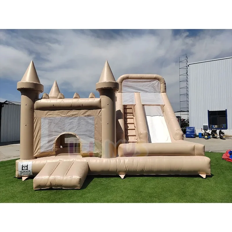 Commercial Inflatable Castle Bounce House With Slide PVC Kids Jumping Bouncy Castle Combo for Wedding Party Rental Outdoor