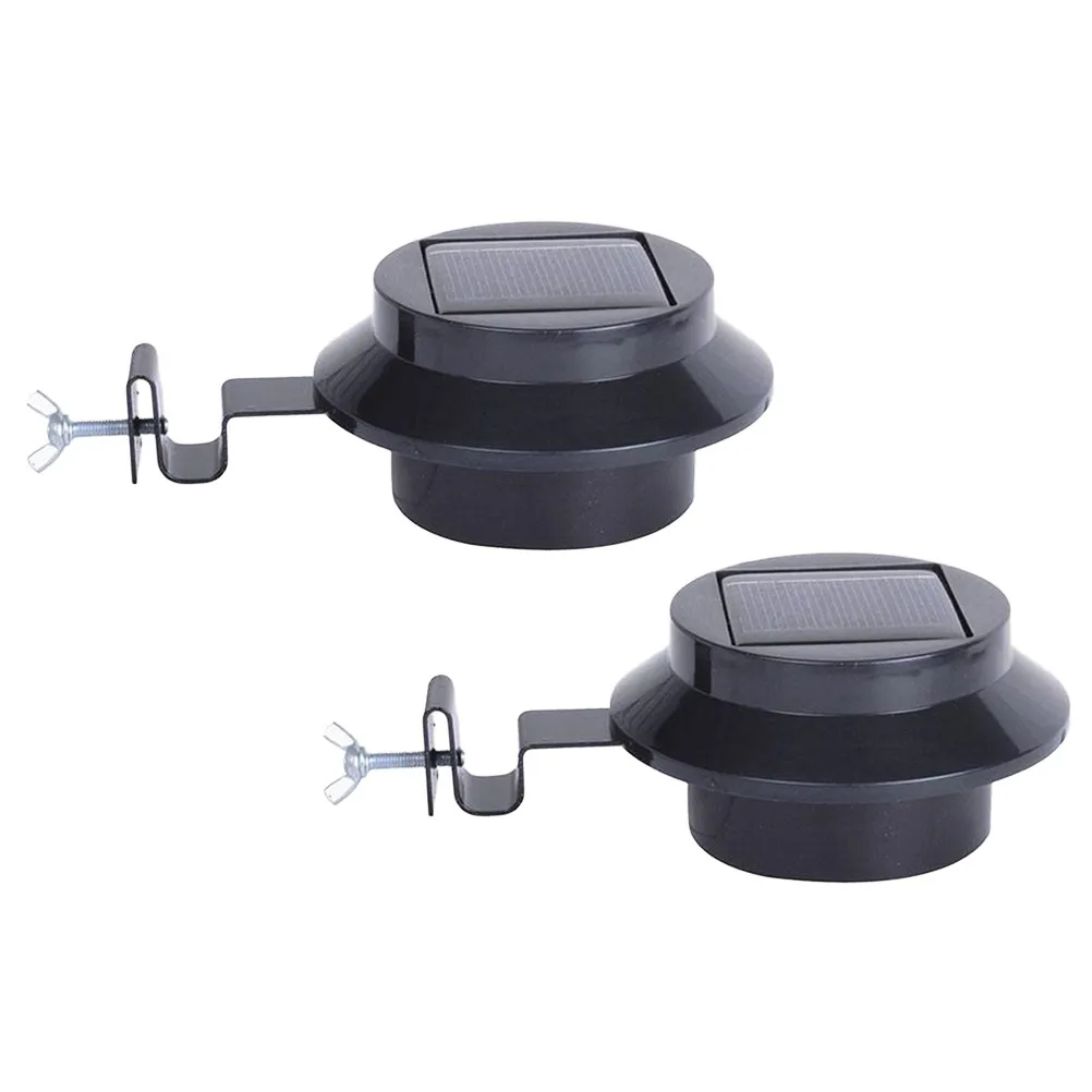 Lampe solaire pour clôture, 2 pièces, LED à haute conversion, éclairage extérieur, outil d'éclairage, économie d'énergie, lumières de jardin utiles pour la cour et les allées