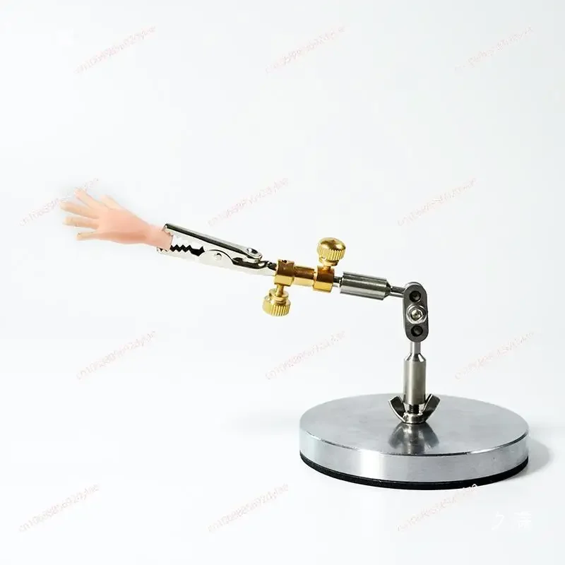 Stop Motion Animation Stand Stainless Steel Articulated Armature Puppet Prop Shooting All-Metal Fixture with 5pcs Head