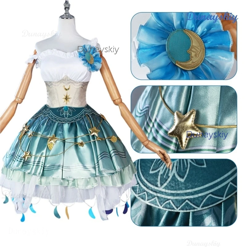 Female Dancer Anime Cosplay Identity V Drifting Moonlight Outfit Costume Margaretha Zelle Halloween Fancy Dress Gown Anime Party