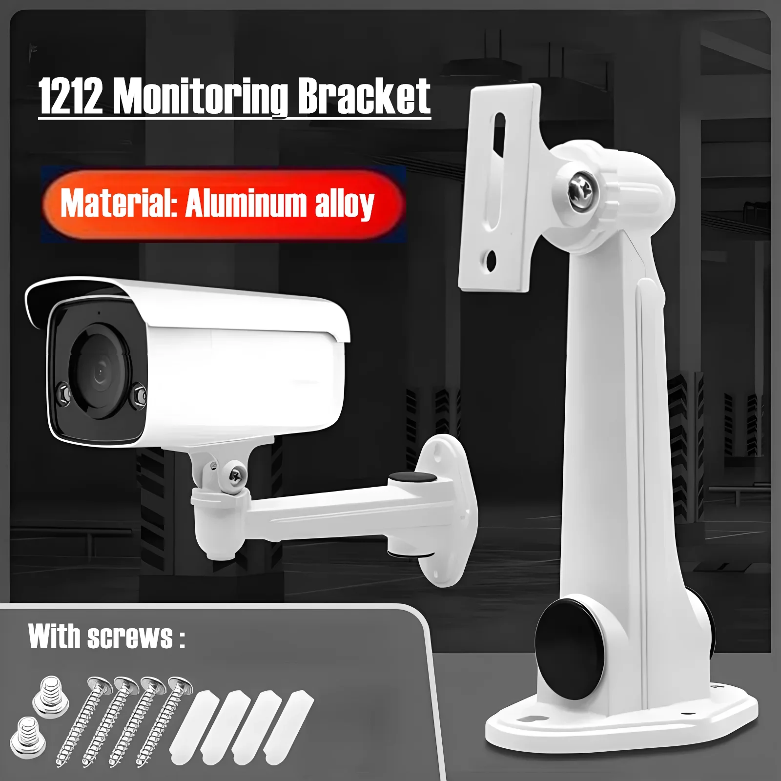 

Aluminum Alloy Indoor Outdoor Security Camera Wall Mount Bracket For CCTV Security Bullet Camera DS-1212ZJ/DS-1213ZJ /DS-1293ZJ