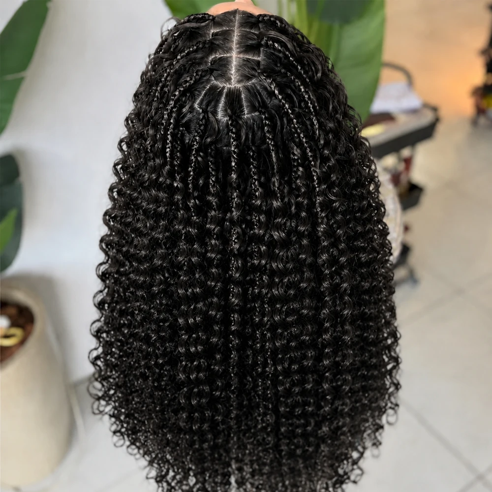 Brazilian Kinky Curly Pre-Separated Virgin Human Hair Extensions Feather Crochet Braids with Small Spirals Deep Curls For Women