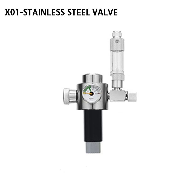 New version X01 series external thread CO2 cylinder generator stainless steel valve CO2 generator base accessories