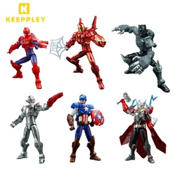 Keeppley Marvel Super Armor Building Blocks Man Super Mobility Level Patchwork Model Ornament Toy Collection Gift
