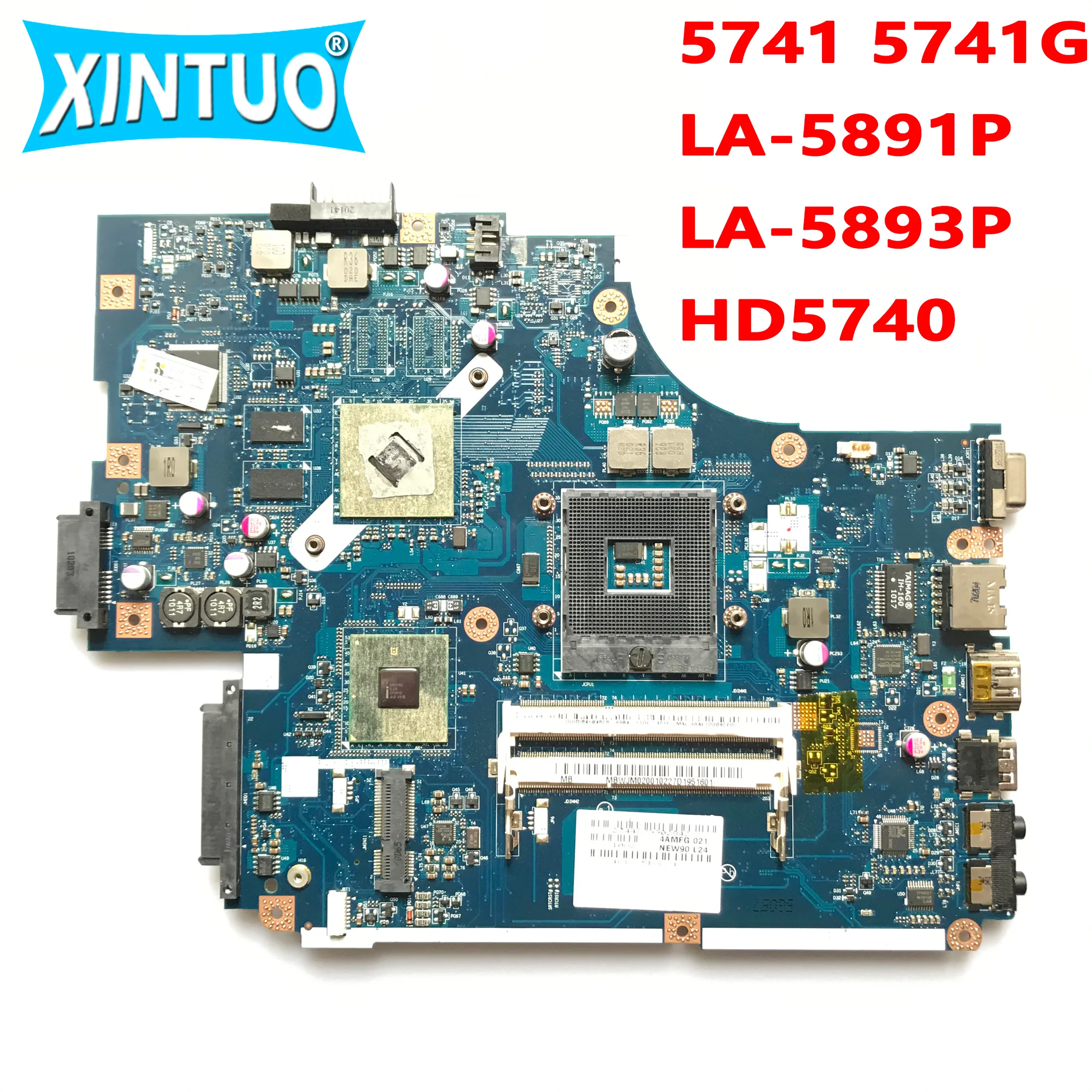 

NEW70 LA-5891P LA-5893P motherboard for Acer aspire 5741 5741G laptop motherboard MBWJR02001 HM55 DDR3 HD5740 GPU 100% test work