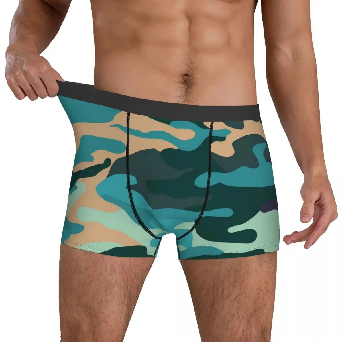 Camouflage Series Running Training Shorts Quick Drying Underwear Sports Leggings Men's Fitness Elastic Shorts