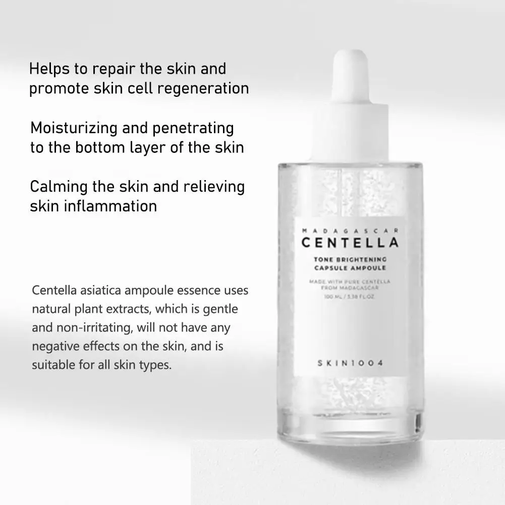 Skin1004 Madagascar Centella Asiatica Ampoule Facial Serum Moisturizing Oil Skincare for Brightening Face Care Skincare