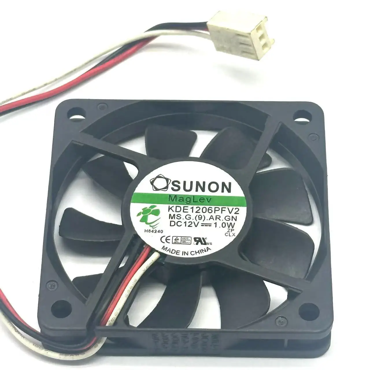 SUNON-ventilador de refrigeración KDE1206PFV2, DC 12V, 1,0 W, 60x60x10mm, 3 cables