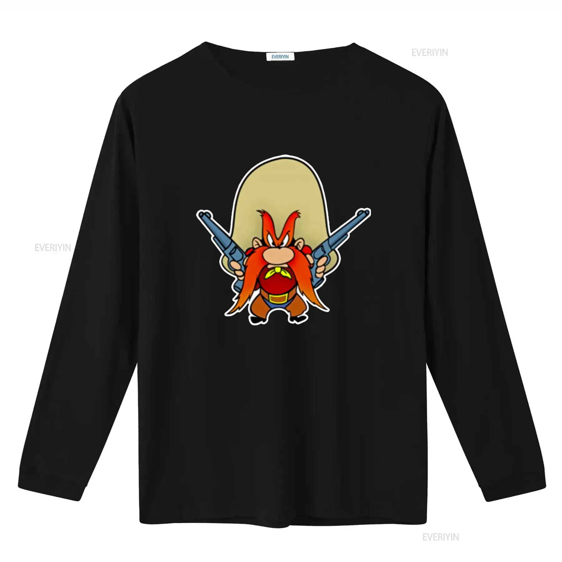 Yosemite Sam Cowboy Cartoon Pistol Shooting Revolvers T Shirt for Soft Cotton  vintage Washed Unisex Breathable