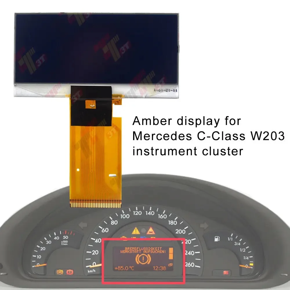 

FOR Mercedes Benz W203 C-Class instrument cluster amber Dashboard LCD display 2000~2004