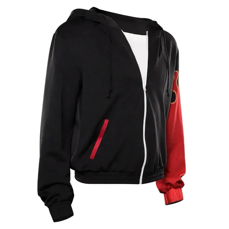 ♥   2025 nuevo Tekken: disfraz de Cosplay de Bloodline Kazama Jin, Sudadera con capucha, abrigo, trajes, traje de Carnaval de Halloween ghy ★ ☆ ly99